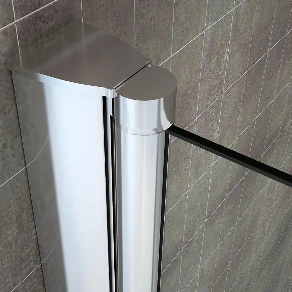 Saniverre Pare-baignoire rabattable BALY en verre 6 mm transparent 110 x 140 cm