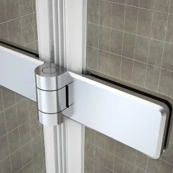 Saniverre Pare-baignoire rabattable BALY en verre 6 mm transparent 110 x 140 cm