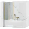 Rea Pare-Baignoire Agata-3 120 Brush Gold