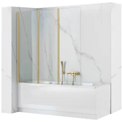 Rea Pare-Baignoire Agata-3 120 Brush Gold