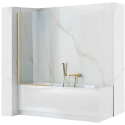 Rea Pare-Baignoire Elegant Brushed Gold 80