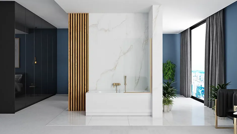 Rea Pare-Baignoire Elegant Gold 80