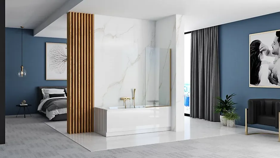 Rea Pare-Baignoire Elegant Gold 80