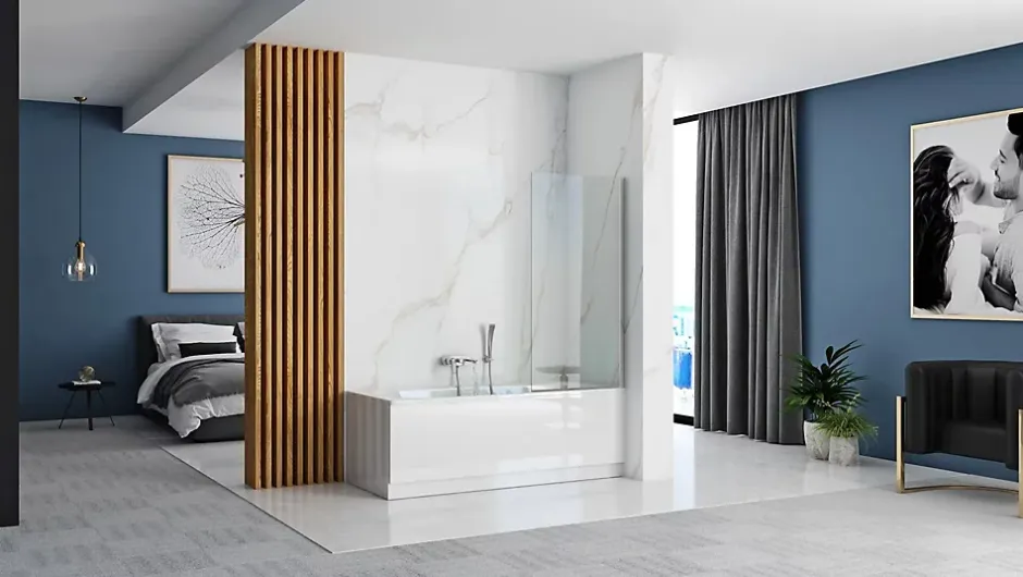 Rea Pare-Baignoire Lagos Fix 70 Chrome
