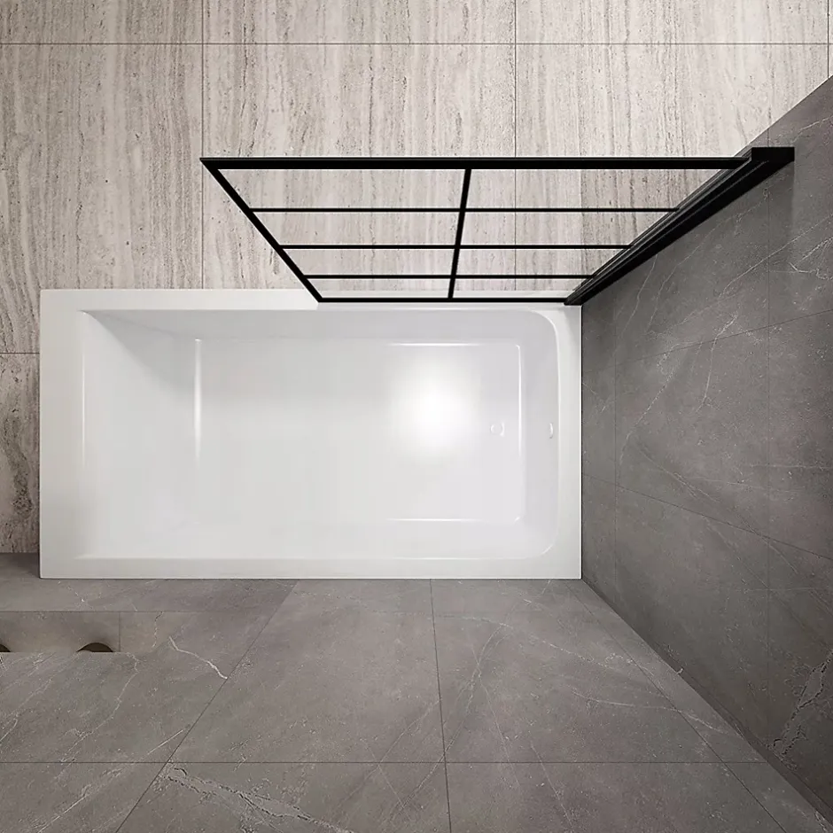 Rea Pare-Baignoire Lagos-1 Fix 70 Black