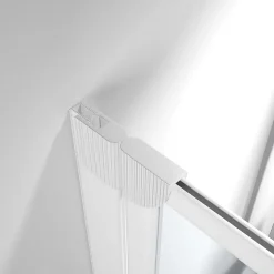 Schulte Pare-baignoire - 114x140 cm - réversible - écran pliant - rabattable - volets pivotants - verre 3 mm - transparent