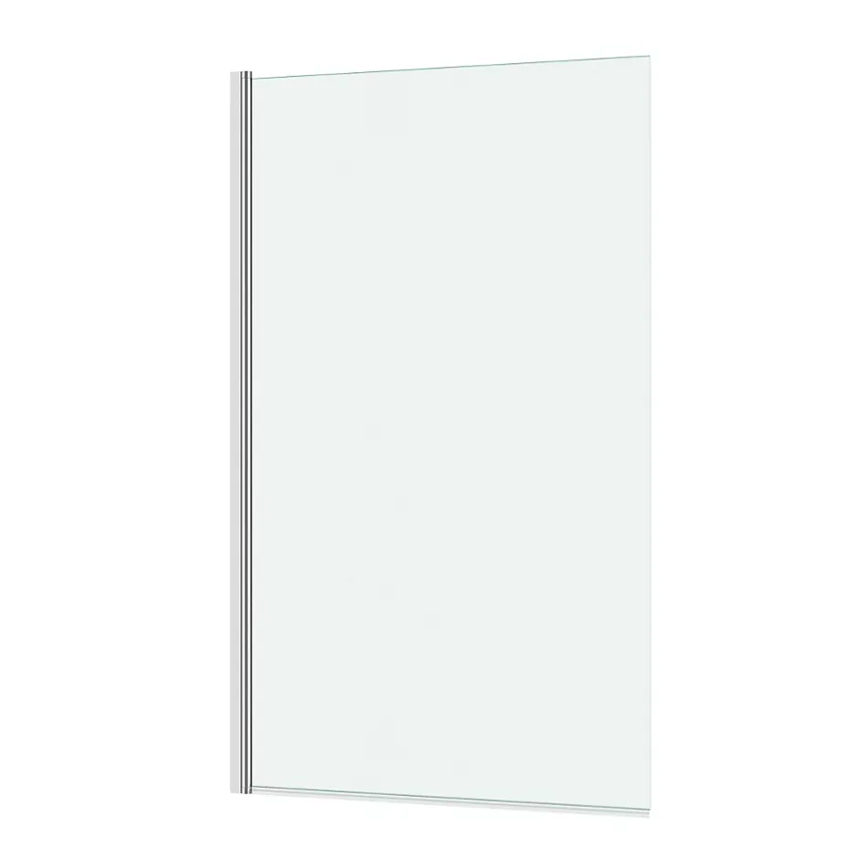 Galedo Pare-baignoire 140x80 cm, profilé alu chromé, , Essentiel* Pare-Baignoire