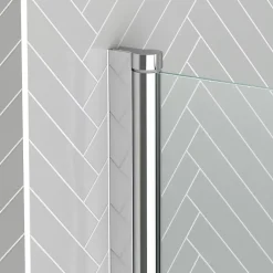 Galedo Pare-baignoire 140x80 cm, profilé alu chromé, , Essentiel* Pare-Baignoire