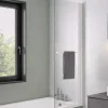 Kinedo Pare-bain fixe Columba 1 volet relevable 75x150 blanc* Pare-Baignoire