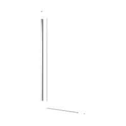 Swiss Aqua Technologies Pare-muret 110x100cm Paroi en verre Crystal Glass 8 mm anticalcaire, avec bras et profilés chrome brillant (SATBWIS110PR)