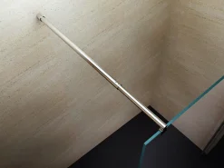 Paroi de douche à l'italienne fixe latérale en verre, fumé, EX101, 200x140cm