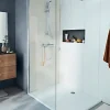Paroi de douche à l'italienne Cooke & Lewis Onega transparente 90 cm