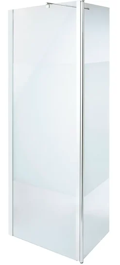 Paroi de douche à l'italienne et volet Cooke & Lewis Onega sérigraphié 80 + 45 cm