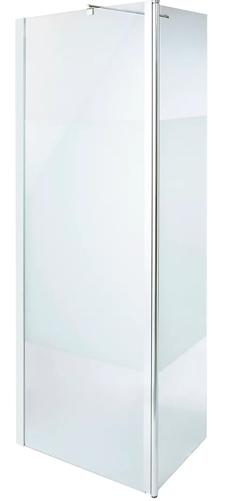 Paroi de douche à l'italienne et volet Cooke & Lewis Onega sérigraphié 80 + 45 cm
