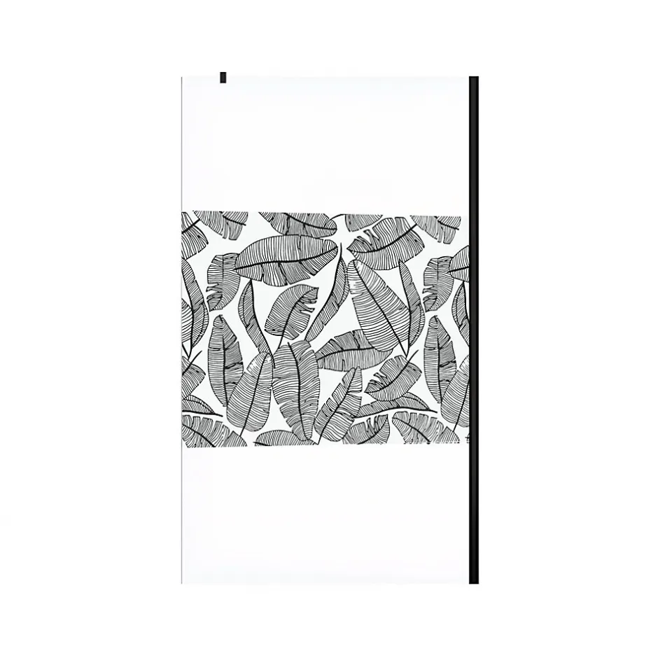Paroi de douche à l'italienne noir Galedo Jungle sérigraphié 120cm