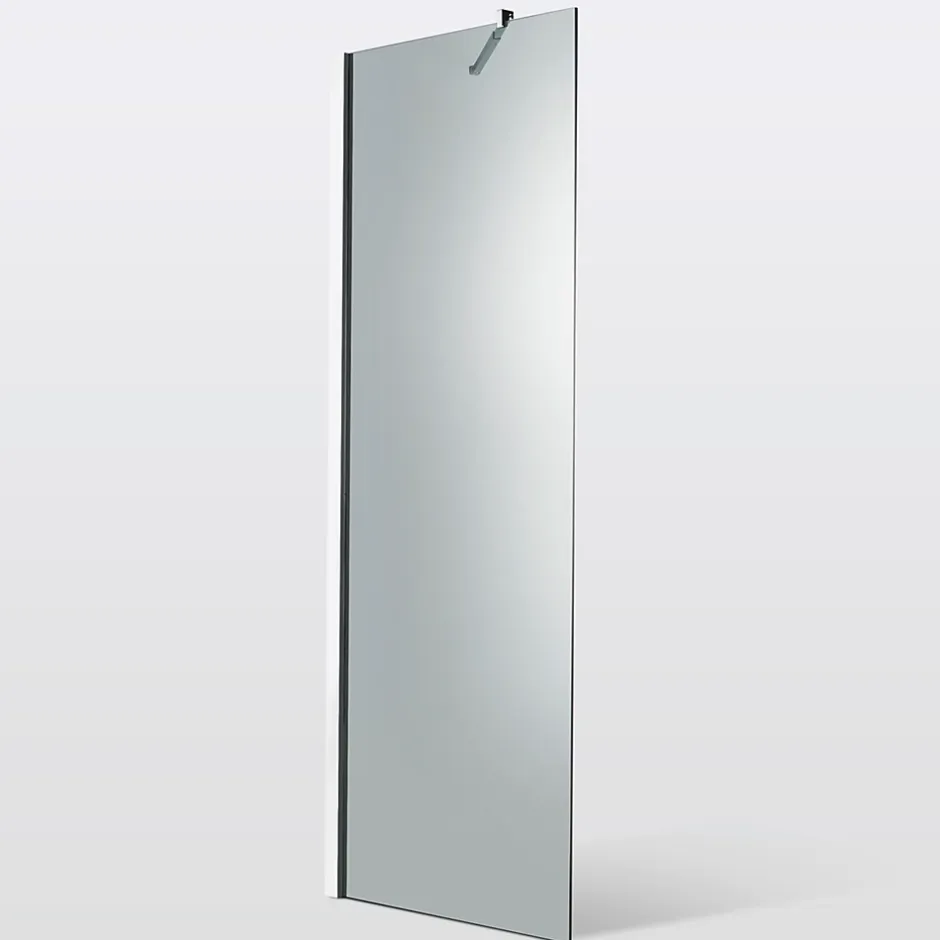 Paroi de douche à l'italienne Cooke & Lewis Zilia verre fumé 80 cm