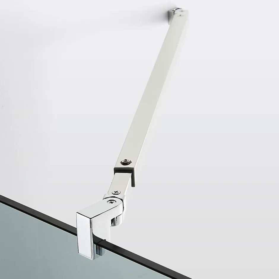 Paroi de douche à l'italienne Cooke & Lewis Zilia verre fumé 80 cm