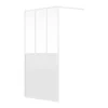 Vente-unique Paroi de douche à l'italienne style atelier - Blanc mat - 120 x 200 cm - URBANIK* Paroi De Douche