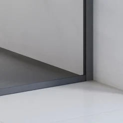 Paroi de douche à l'italienne transparente, profilé noir mat 140 cm, Schulte Impériale Contoura* Paroi De Douche