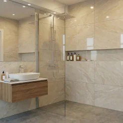 Paroi de douche à l'italienne Cooke & Lewis Zilia transparent 90 cm