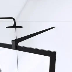 Paroi de douche à l'italienne Galedo Black Indus transparent 100cm* Paroi De Douche