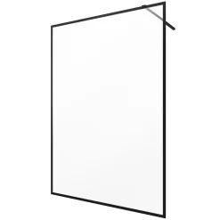 Paroi de douche à l'italienne noir Galedo Dark Edge transparent l.140 x H.200 cm