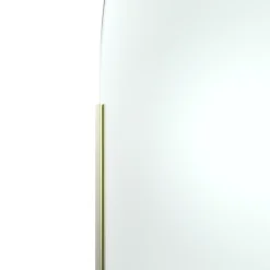 Paroi de douche à l'italienne arrondie l.120 x 198 cm, profilés alu finition doré brossé, GoodHome Ledava* Paroi De Douche