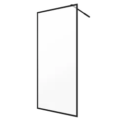 Paroi de douche à l'italienne noir Galedo Dark Edge transparent 90cm