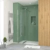 Paroi de douche à l'italienne H.195 x l.50 cm, ép. 5 mm, profilé chrome, Galedo Essentiel