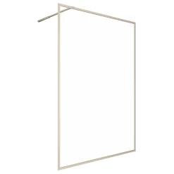 Paroi de douche à l'italienne dorée Galedo Golden Edge transparent 120cm
