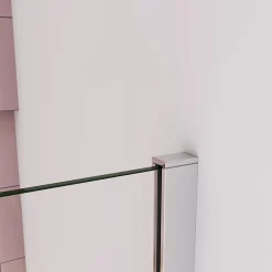 paroi de douche à l'italienne fixe 120x200cm,style atelier,Profilé en aluminium chromé,en 8mm verre anticalcaire,sans receveur* Paroi De Douche