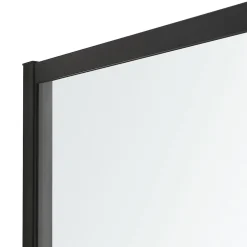 Paroi de douche à l'italienne GoodHome Ahti transparent profilé noir 120 cm