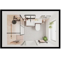 Paroi de douche à l'italienne GoodHome Ahti transparent profilé noir 120 cm