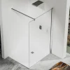 Paroi de douche a l italienne 70x200 cm Verre trempe 8 mm Profile mural et barre de stabilisation 90 cm recoupable Aluminium* Paroi De Douche