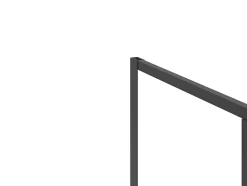 Vente-unique Paroi de douche avec porte pivotante noir mat style industriel - 120 x 80 x 195 cm - TORONI* Paroi De Douche