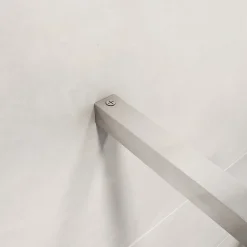 paroi de douche chrome 80x190cm,6mm verre anticalcaire avec bandes horizontales sérigraphiées,barre de fixation 140cm en carré