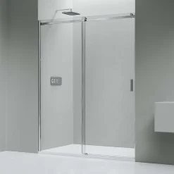 Bernstein Paroi de douche 120cmx195cm(LxH) profil chrome en verre ESG 6mm, Cabine de douche porte coulissante - NT806* Porte De Douche