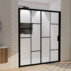 Cuisibane Paroi de douche coulissante verrière ATELIA 160 cm* Porte De Douche