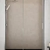 Baño Total Paroi de douche coulissante 1 porte 1 fixe 1 porte 100 cm (Adaptable 95-99cm) Verre 6 mm clair anti-calcaire Profil Chrome* Porte De Douche