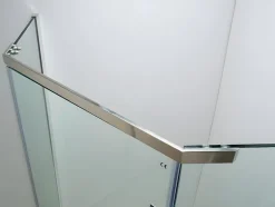 Vente-unique Paroi de douche d'angle porte battante - receveur inclus - ARDIA - 90x185 cm* Paroi De Douche