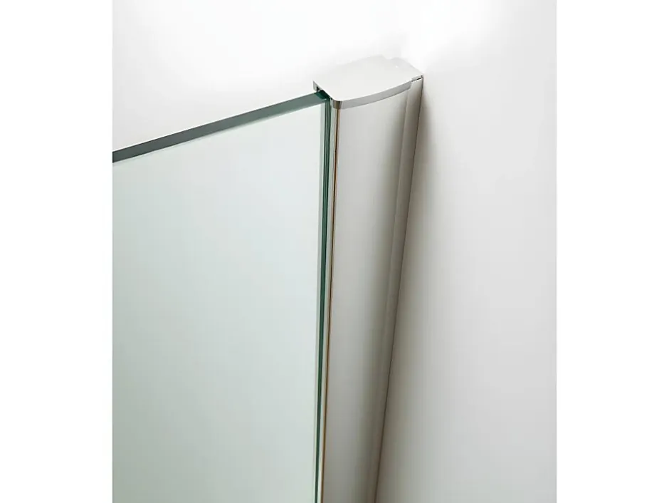 Vente-unique Paroi de douche d'angle porte battante - receveur inclus - ARDIA - 90x185 cm* Paroi De Douche