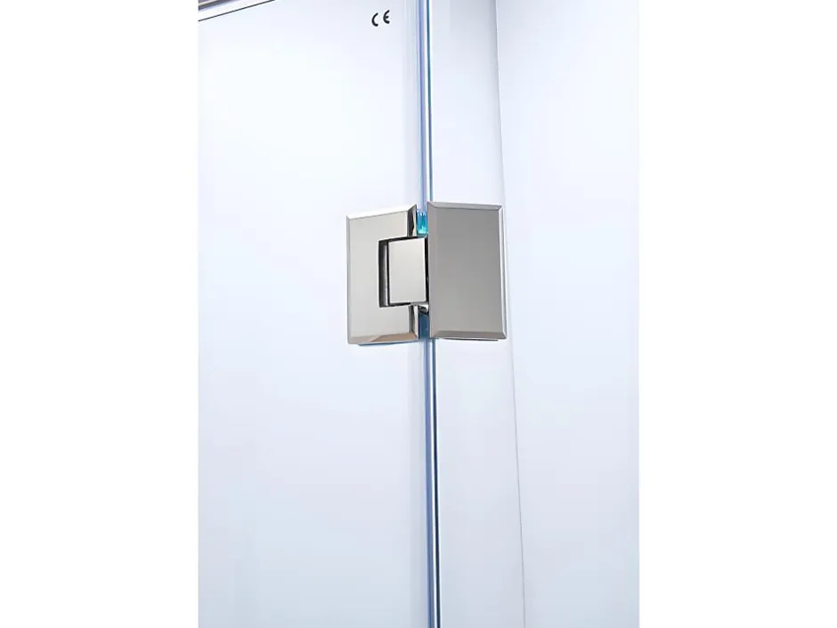 Vente-unique Paroi de douche d'angle porte battante - receveur inclus - ARDIA - 90x185 cm* Paroi De Douche