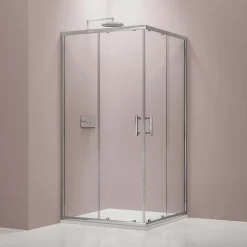Bernstein Paroi de douche d'angle,porte coulissante, en verre véritable NANO EX506 90x120x195cm - sans receveur* Porte De Douche