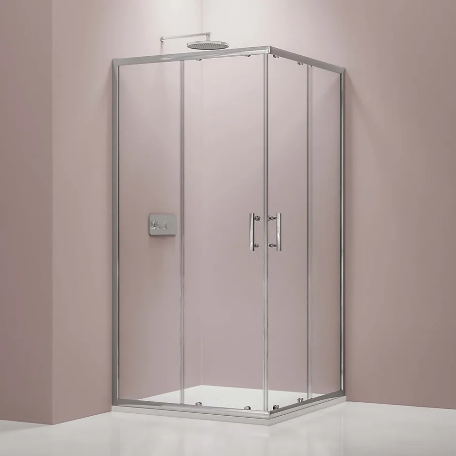 Bernstein Paroi de douche d'angle,porte coulissante, en verre véritable NANO EX506 90x120x195cm - sans receveur* Porte De Douche