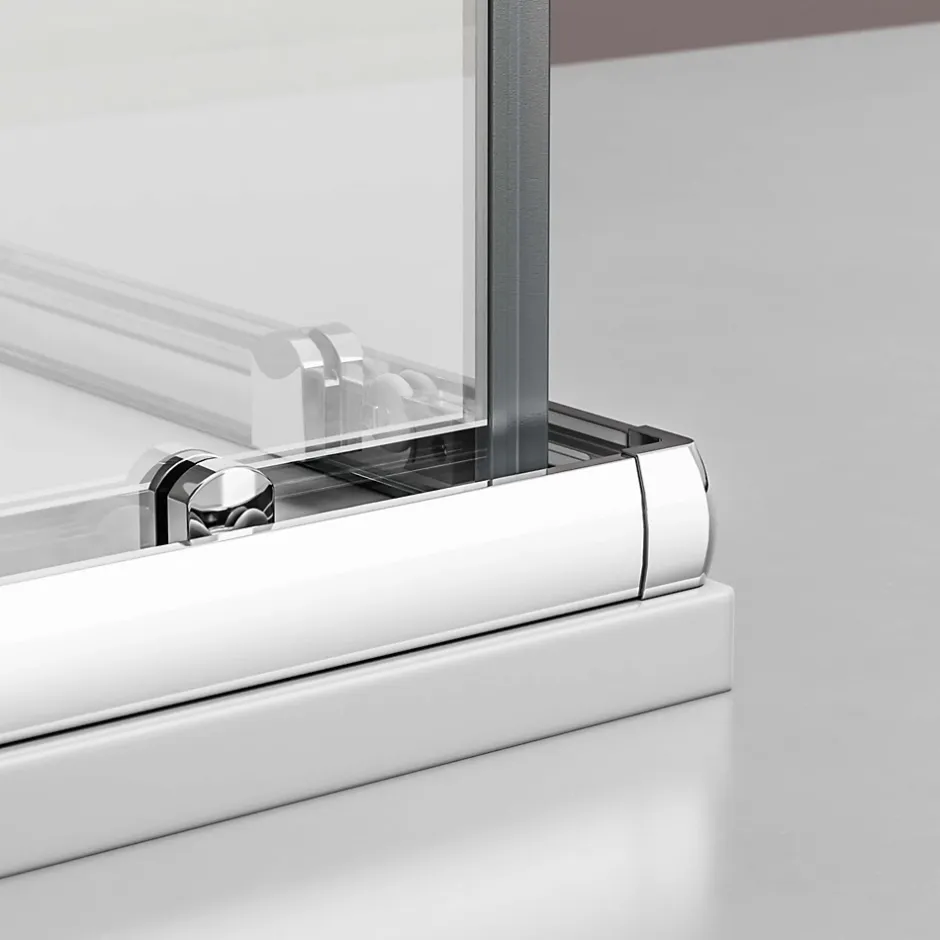 Bernstein Paroi de douche d'angle,porte coulissante, en verre véritable NANO EX506 90x120x195cm - sans receveur* Porte De Douche