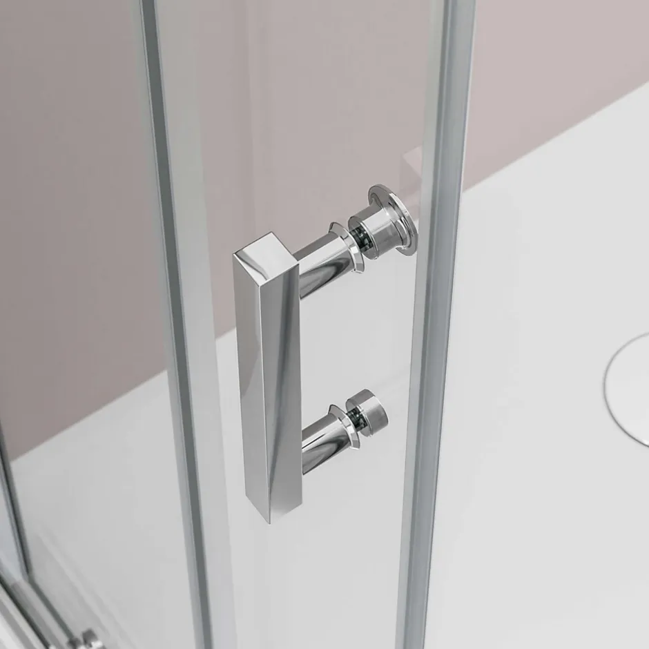 Bernstein Paroi de douche d'angle,porte coulissante, en verre véritable NANO EX506 90x120x195cm - sans receveur* Porte De Douche