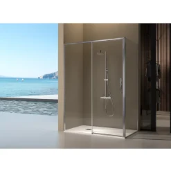 Kassandra Paroi de douche fixe + porte coulissante DELTA 120-122.6 cm* Porte De Douche