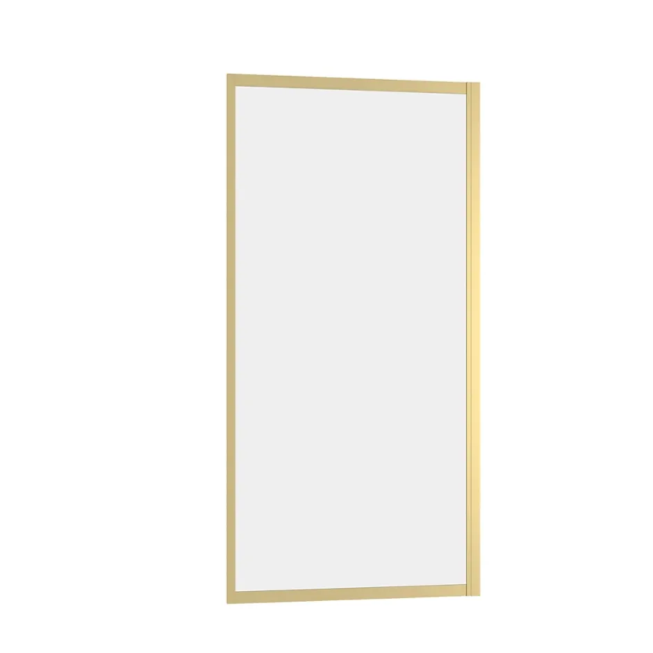Galedo Paroi de douche fixe 90 x 200 cm, doré brossé, Factory* Paroi De Douche