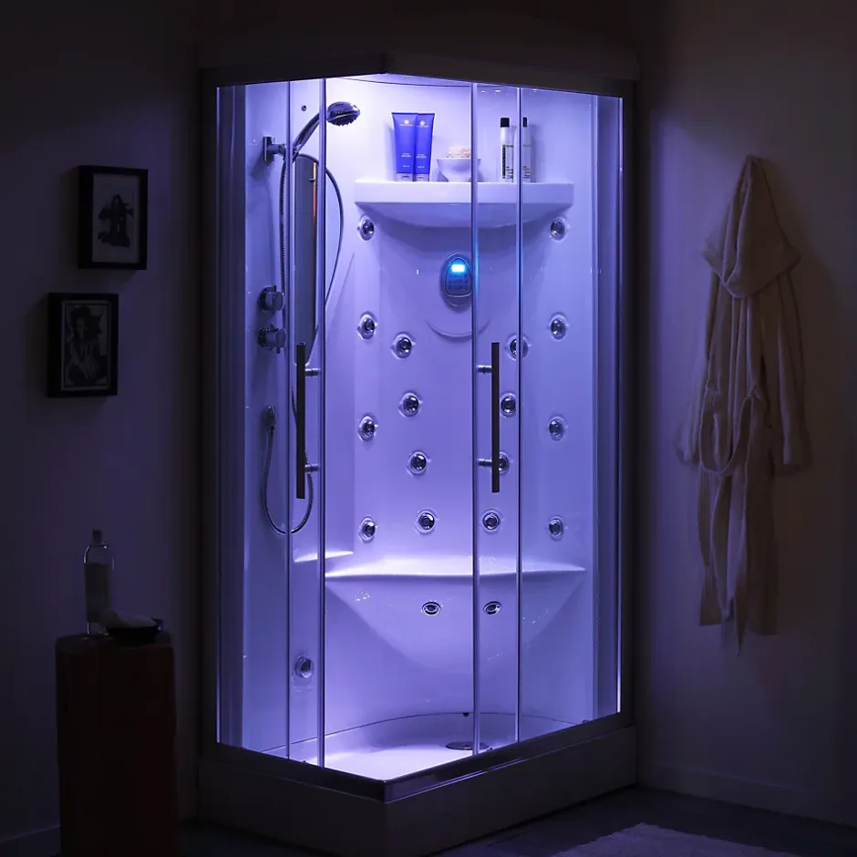 Kiamami Valentina Paroi De Douche Hydromassante Multifonction 70X90 Dx - Iride