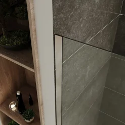 Saniverre Paroi de douche Italienne ROMA H.200 x 120 cm verre 10 mm centre-opaque -* Paroi De Douche